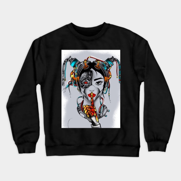 Robot girl Crewneck Sweatshirt by BSKR